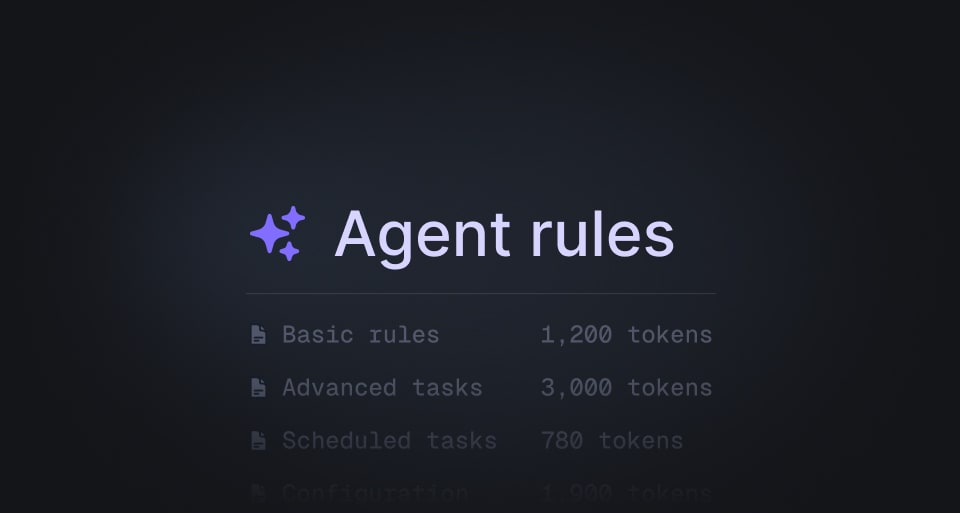 Agent rules