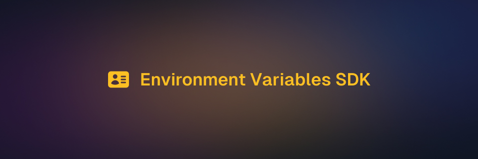 Image forEnvironment variables SDK