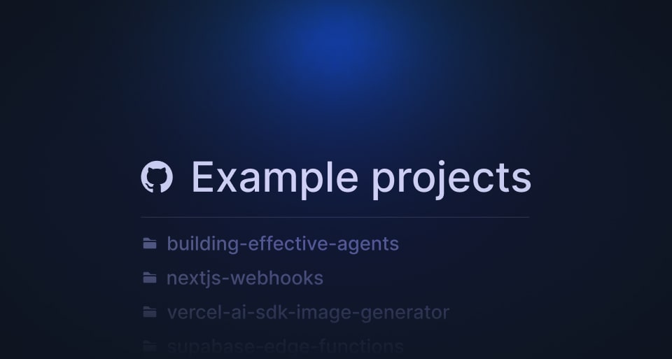 Example projects repo