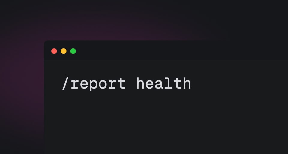Image for The health report: diagnose a project in one command