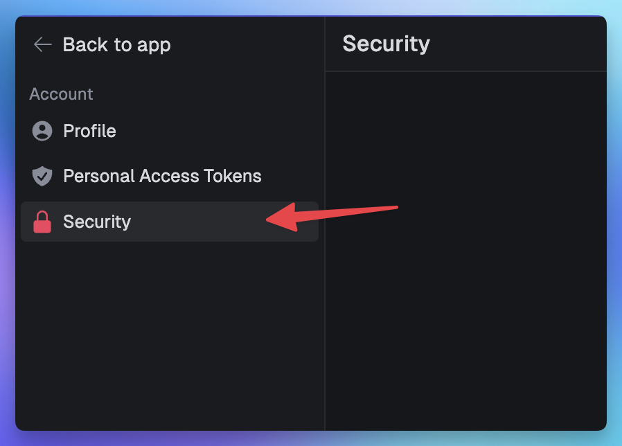 Account security
