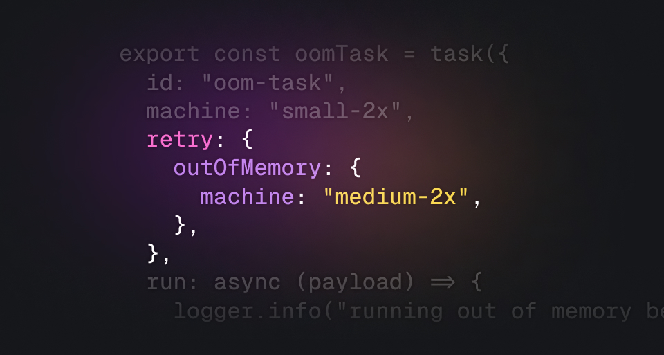 Retry out of memory (OOM) errors on a larger machine
