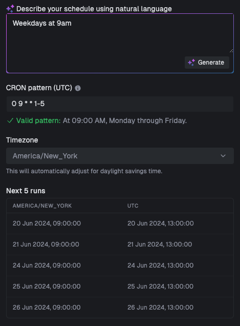 Trigger.dev dashboard