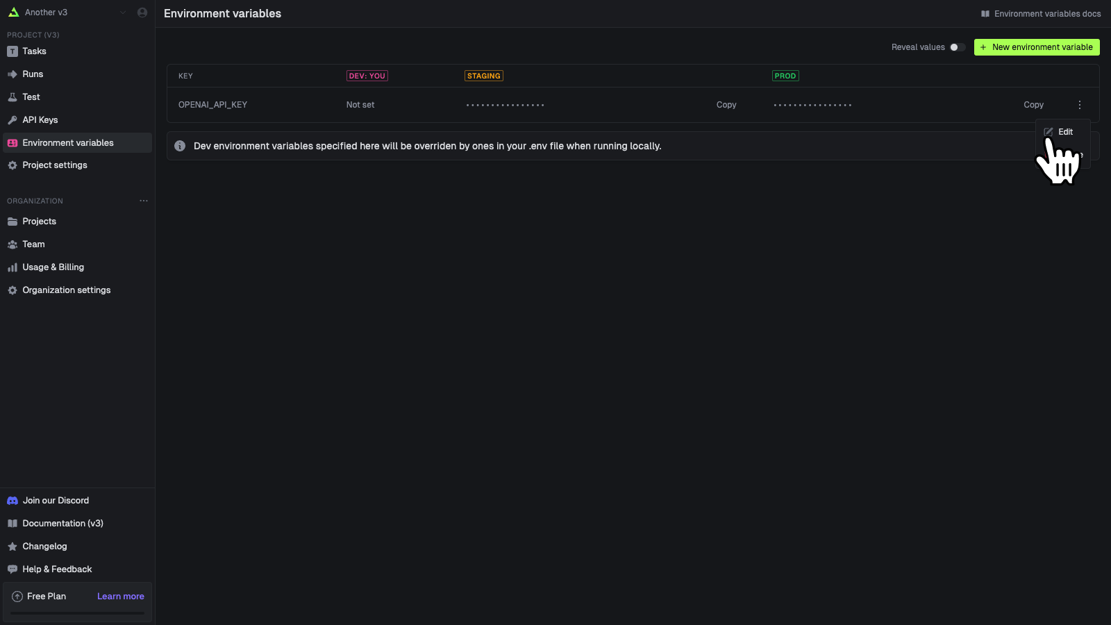 Environment Variables - Trigger.dev