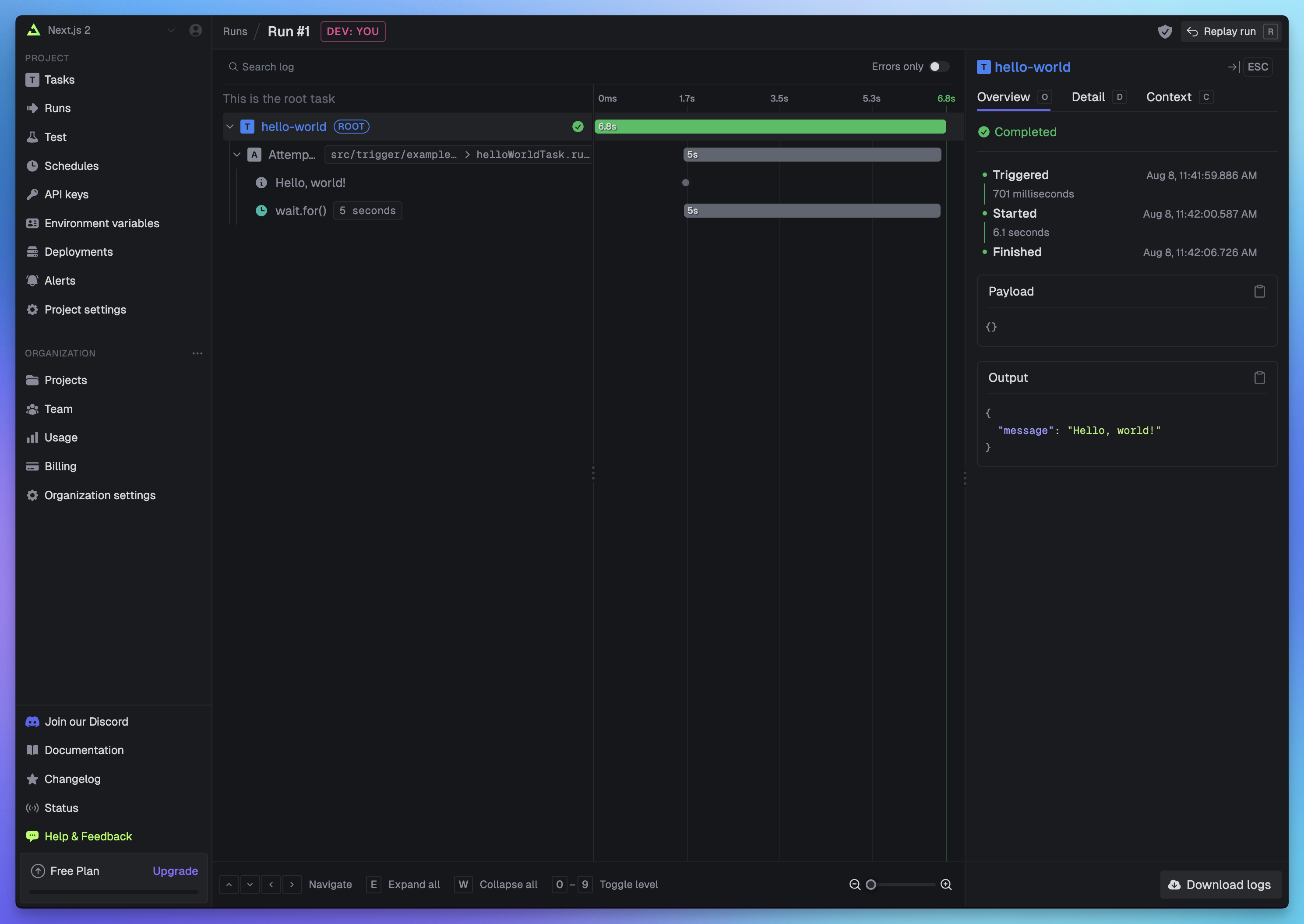 Quick start: add Trigger.dev to your project - Trigger.dev